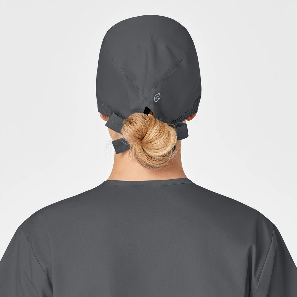 Wink Scrubs Unisex Tie Back Scrub Cap Pewter | scrub-supply.com