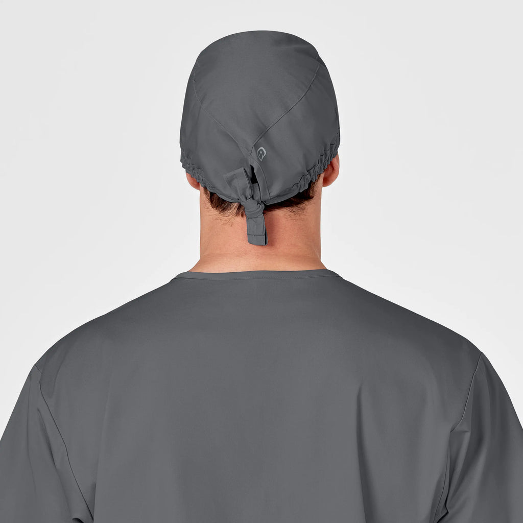 Wink Scrubs Unisex Tie Back Scrub Cap Pewter | scrub-supply.com