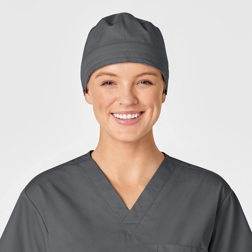 Wink Scrubs Unisex Tie Back Scrub Cap Pewter | scrub-supply.com