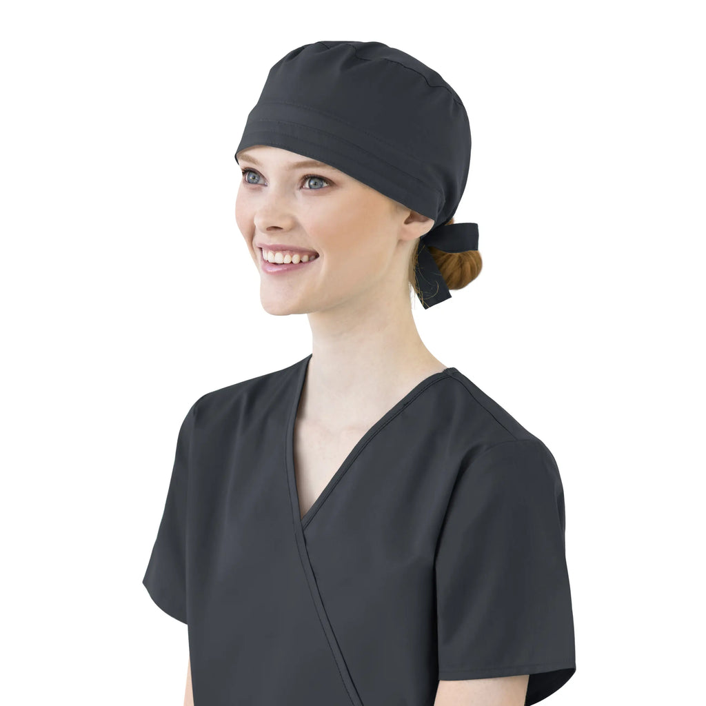 Wink Scrubs Unisex Tie Back Scrub Cap Pewter | scrub-supply.com