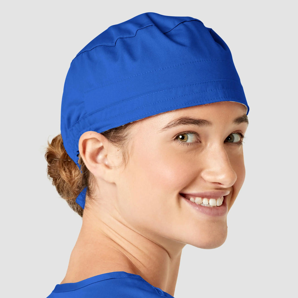 Wink Scrubs Unisex Tie Back Scrub Cap Royal Blue | scrub-supply.com