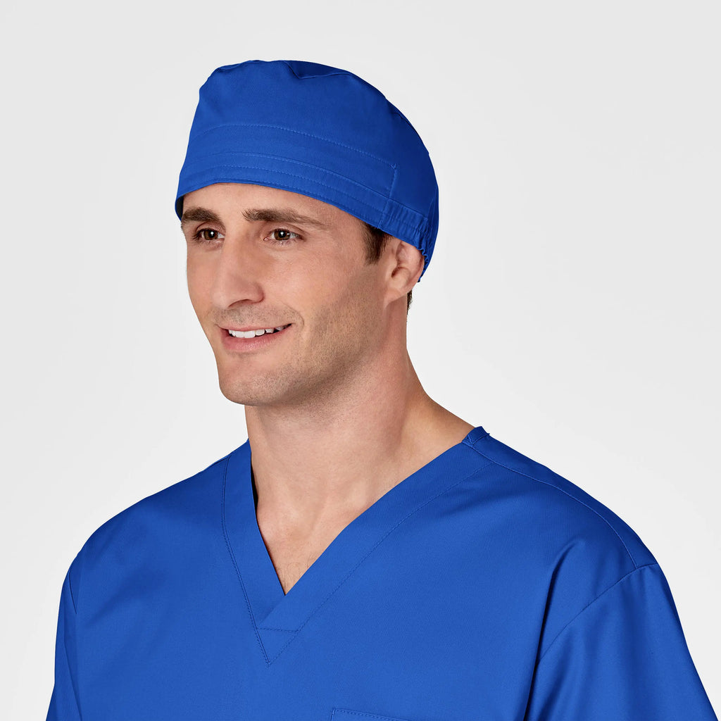 Wink Scrubs Unisex Tie Back Scrub Cap Royal Blue | scrub-supply.com