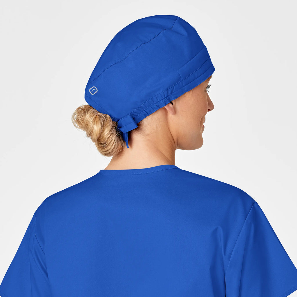 Wink Scrubs Unisex Tie Back Scrub Cap Royal Blue | scrub-supply.com