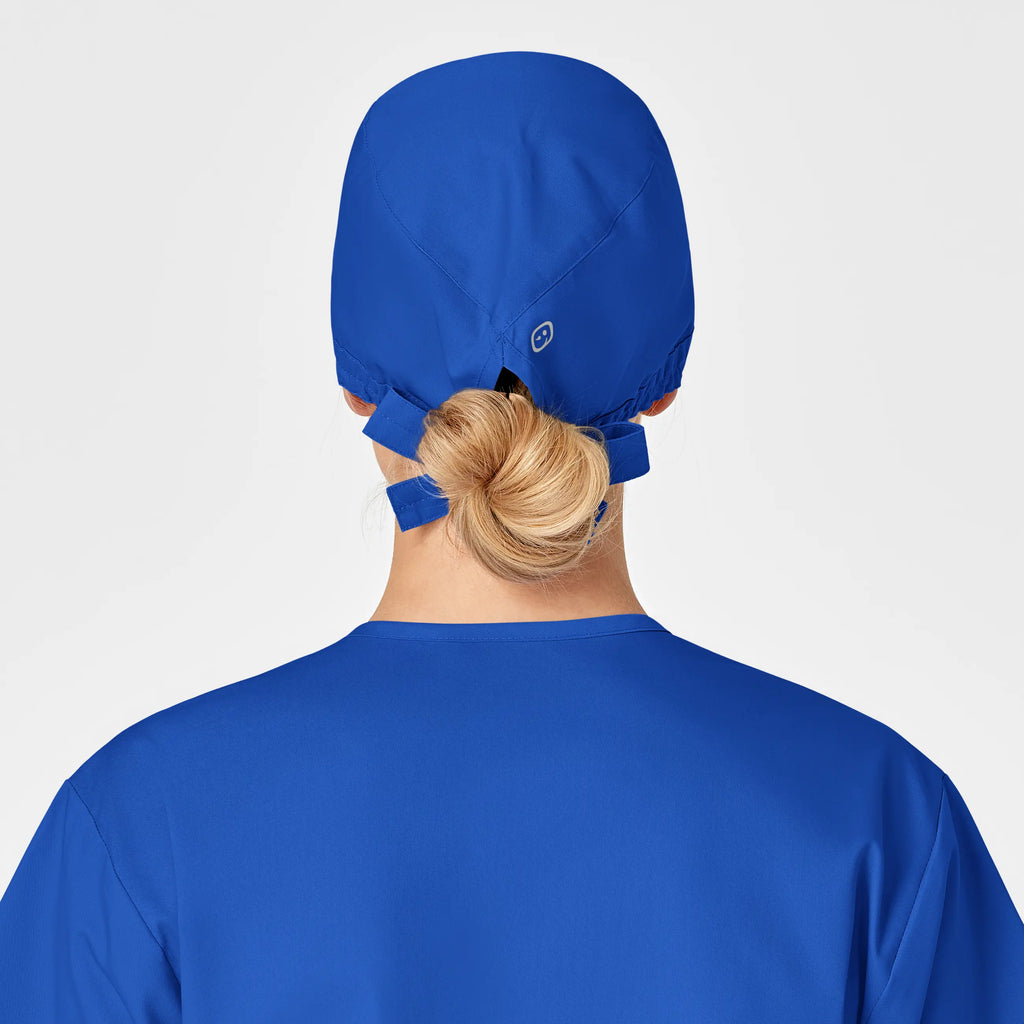 Wink Scrubs Unisex Tie Back Scrub Cap Royal Blue | scrub-supply.com