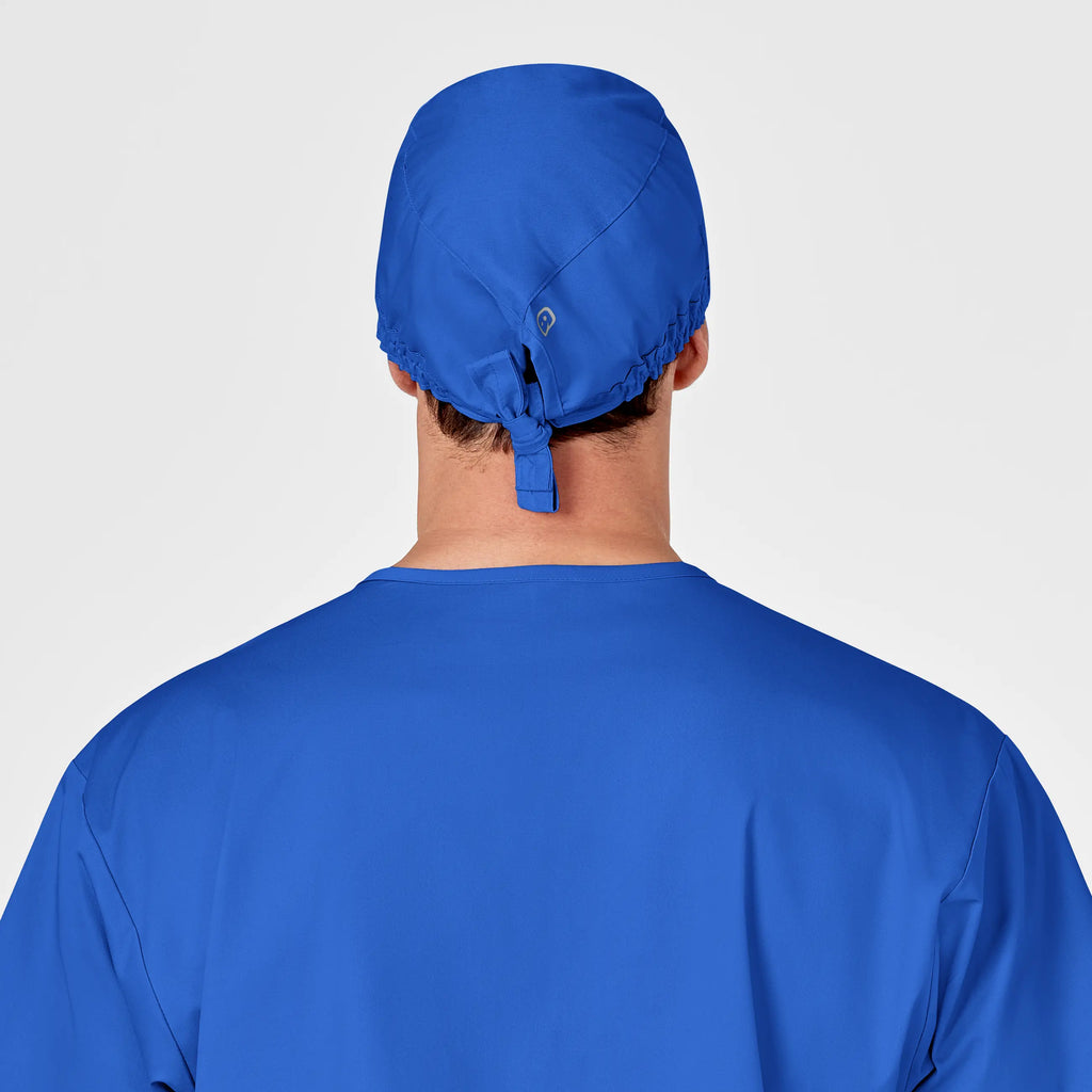 Wink Scrubs Unisex Tie Back Scrub Cap Royal Blue | scrub-supply.com