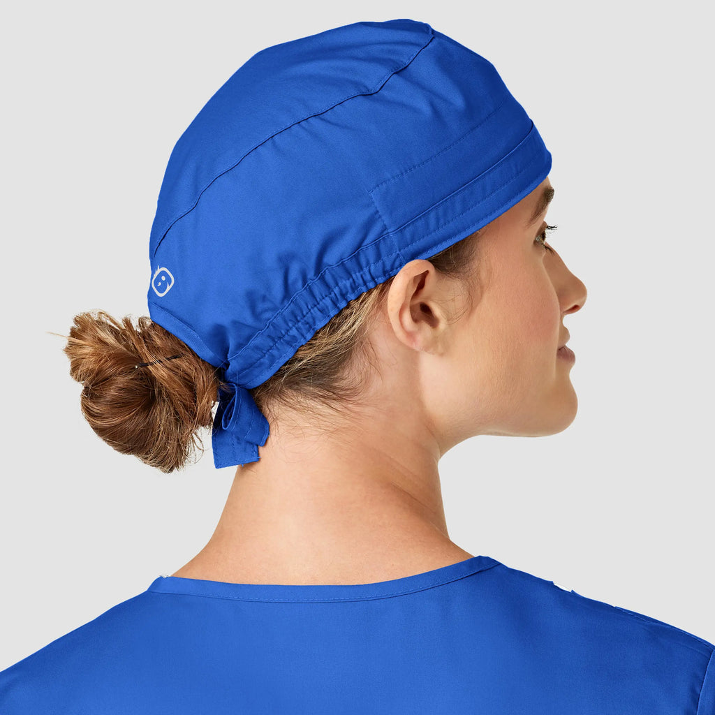 Wink Scrubs Unisex Tie Back Scrub Cap Royal Blue | scrub-supply.com