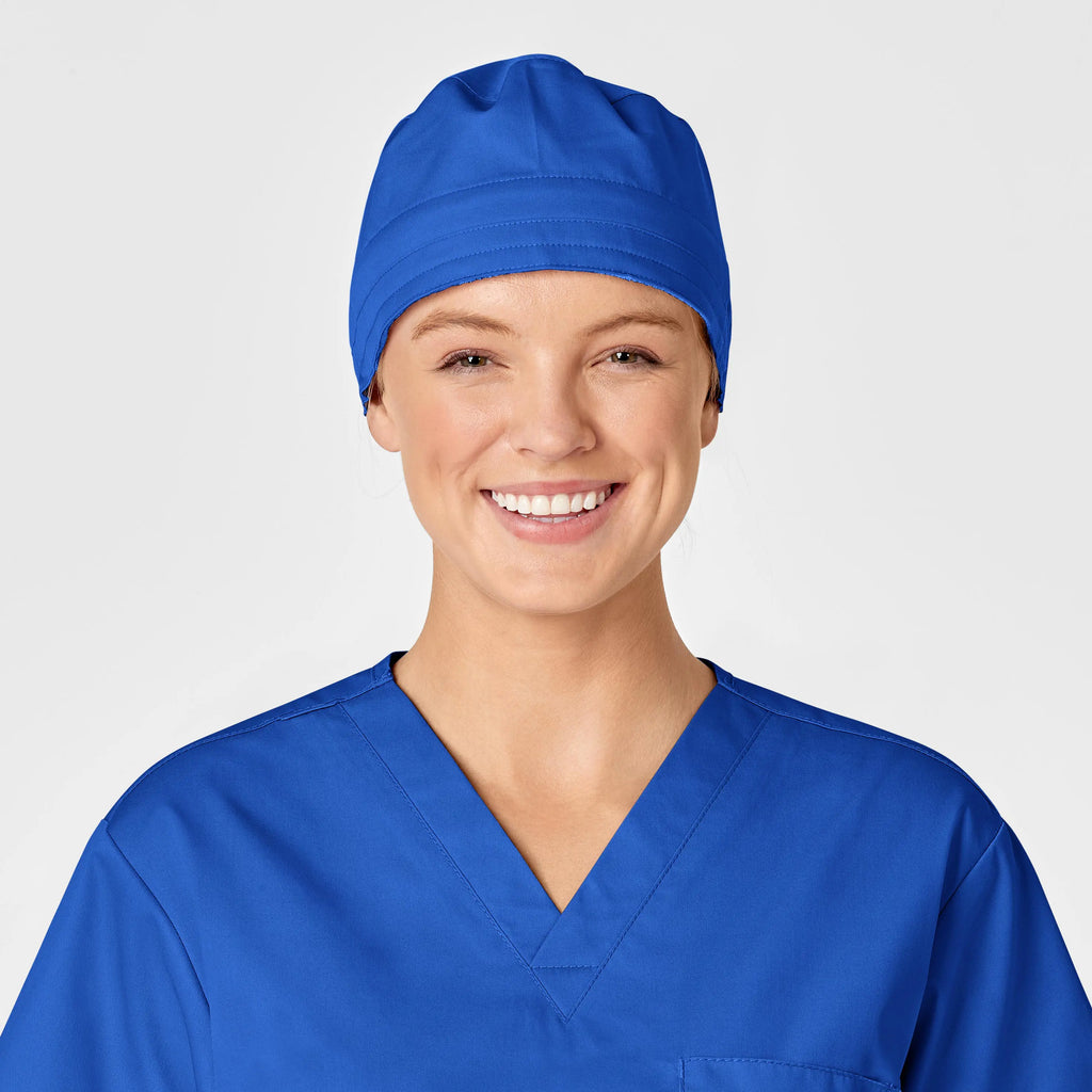 Wink Scrubs Unisex Tie Back Scrub Cap Royal Blue | scrub-supply.com