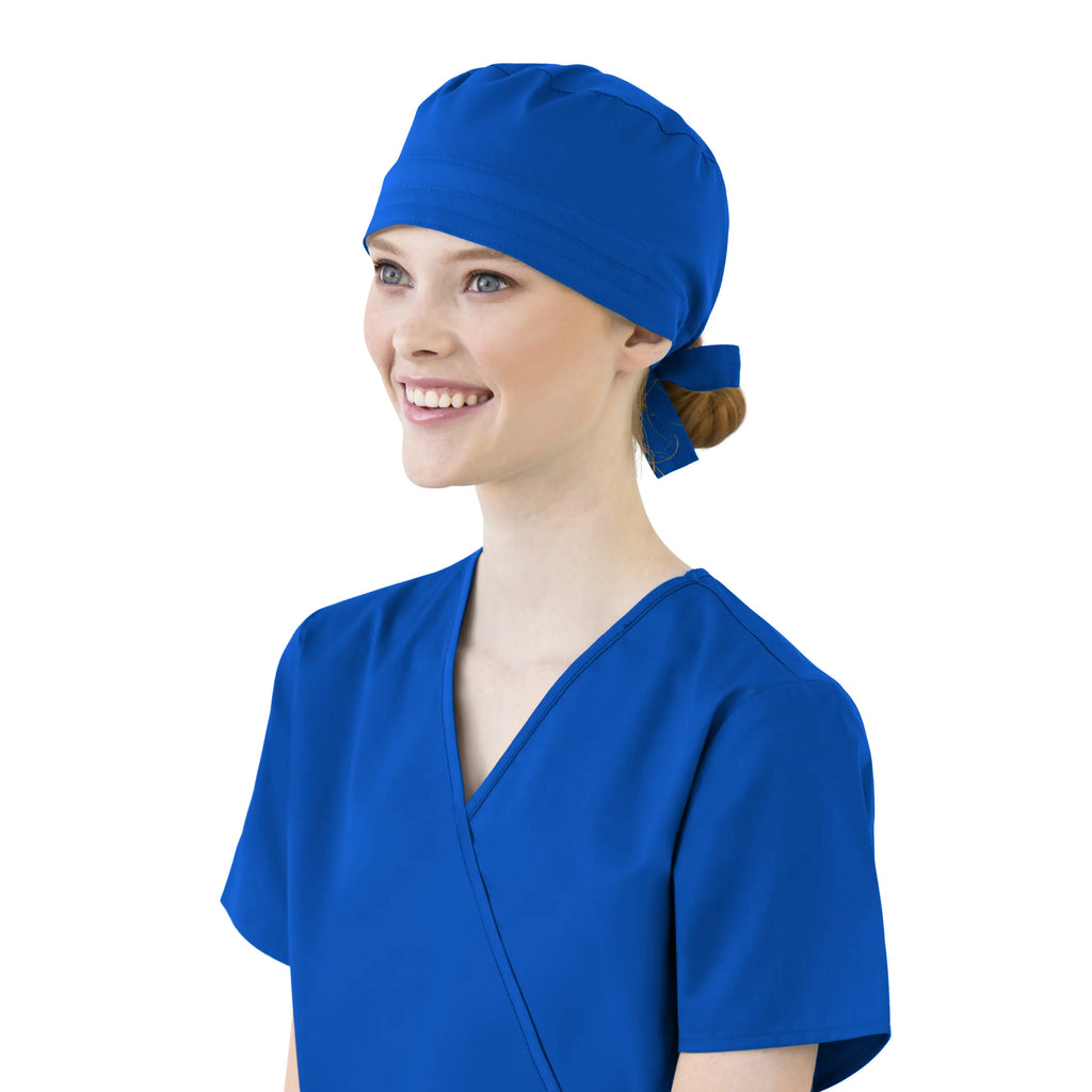 Wink Scrubs Unisex Tie Back Scrub Cap Royal Blue | scrub-supply.com