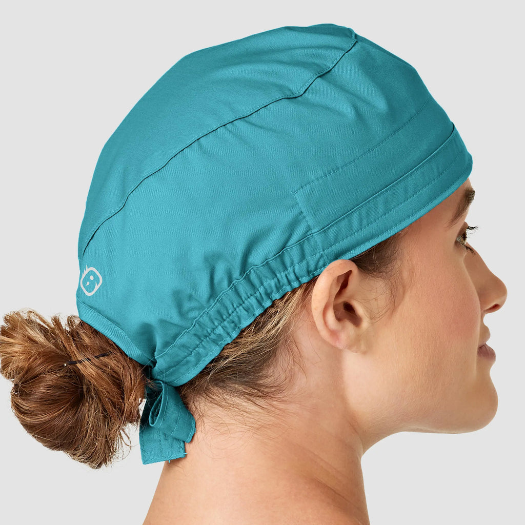 Wink Scrubs Unisex Tie Back Scrub Cap Teal | scrub-supply.com