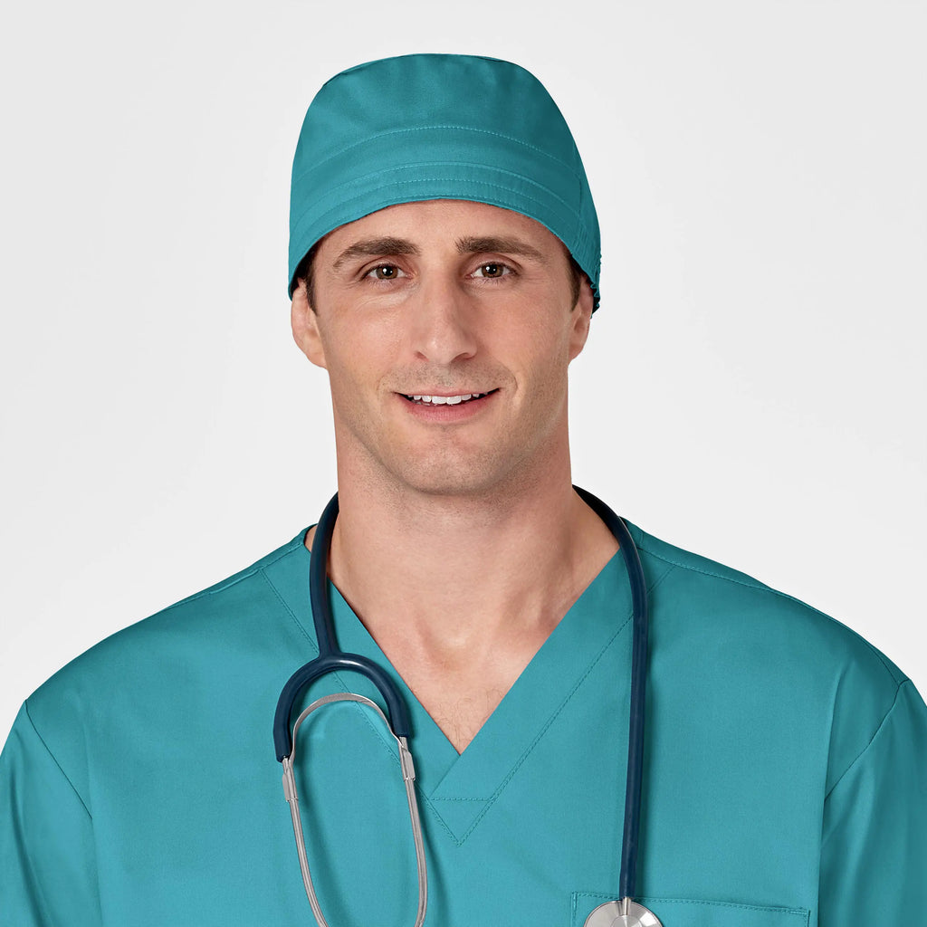 Wink Scrubs Unisex Tie Back Scrub Cap Teal | scrub-supply.com