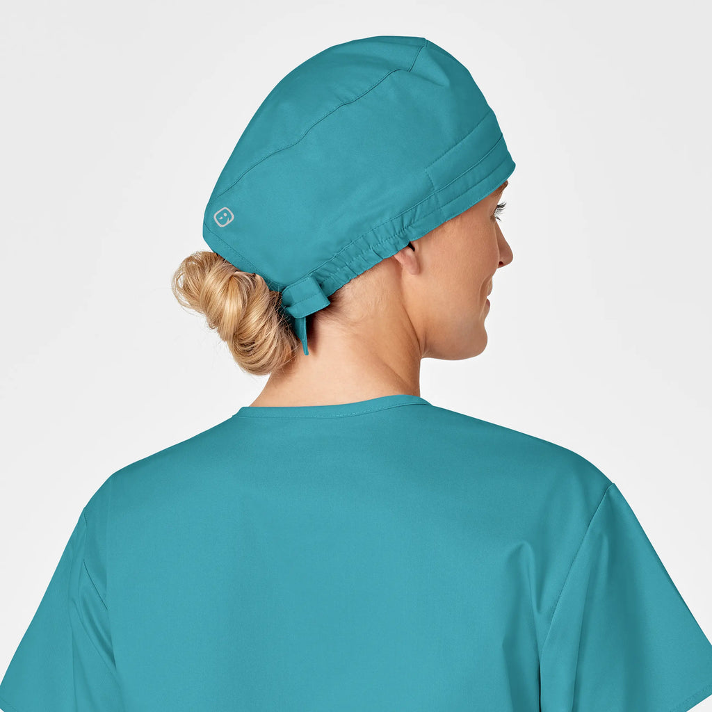 Wink Scrubs Unisex Tie Back Scrub Cap Teal | scrub-supply.com