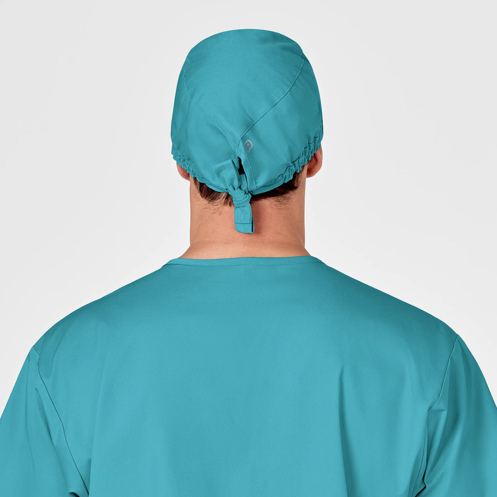 Wink Scrubs Unisex Tie Back Scrub Cap Teal | scrub-supply.com