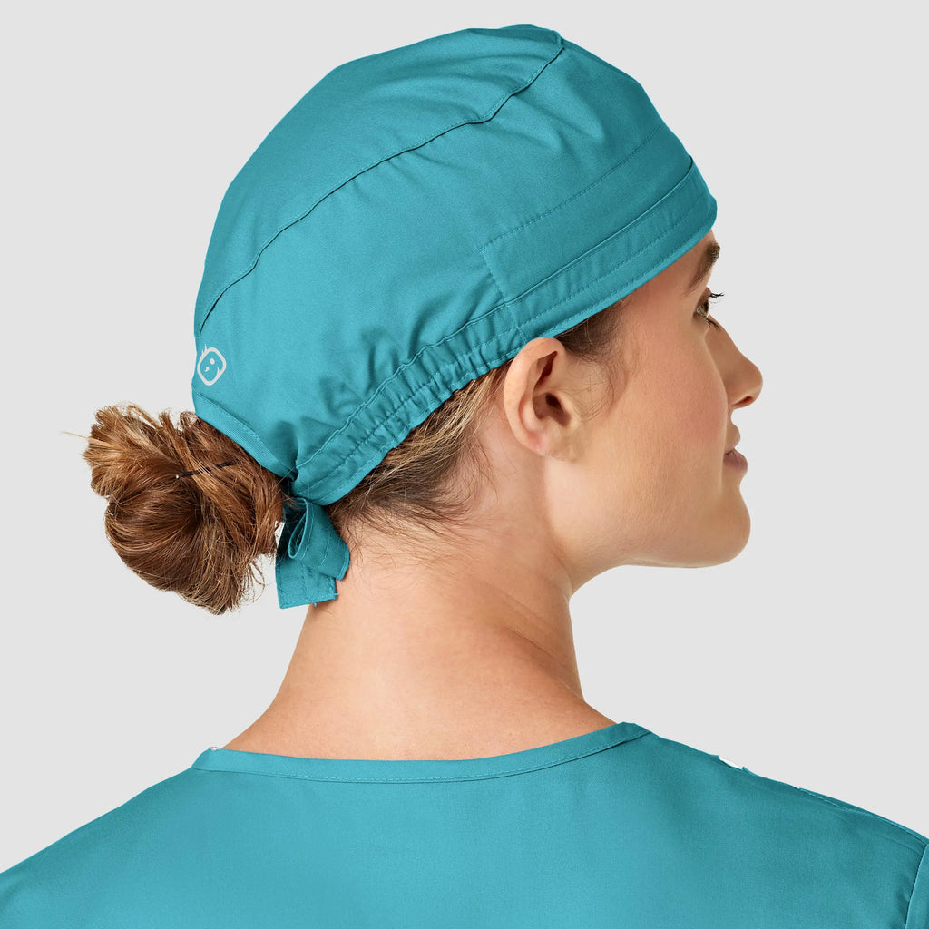 Wink Scrubs Unisex Tie Back Scrub Cap Teal | scrub-supply.com