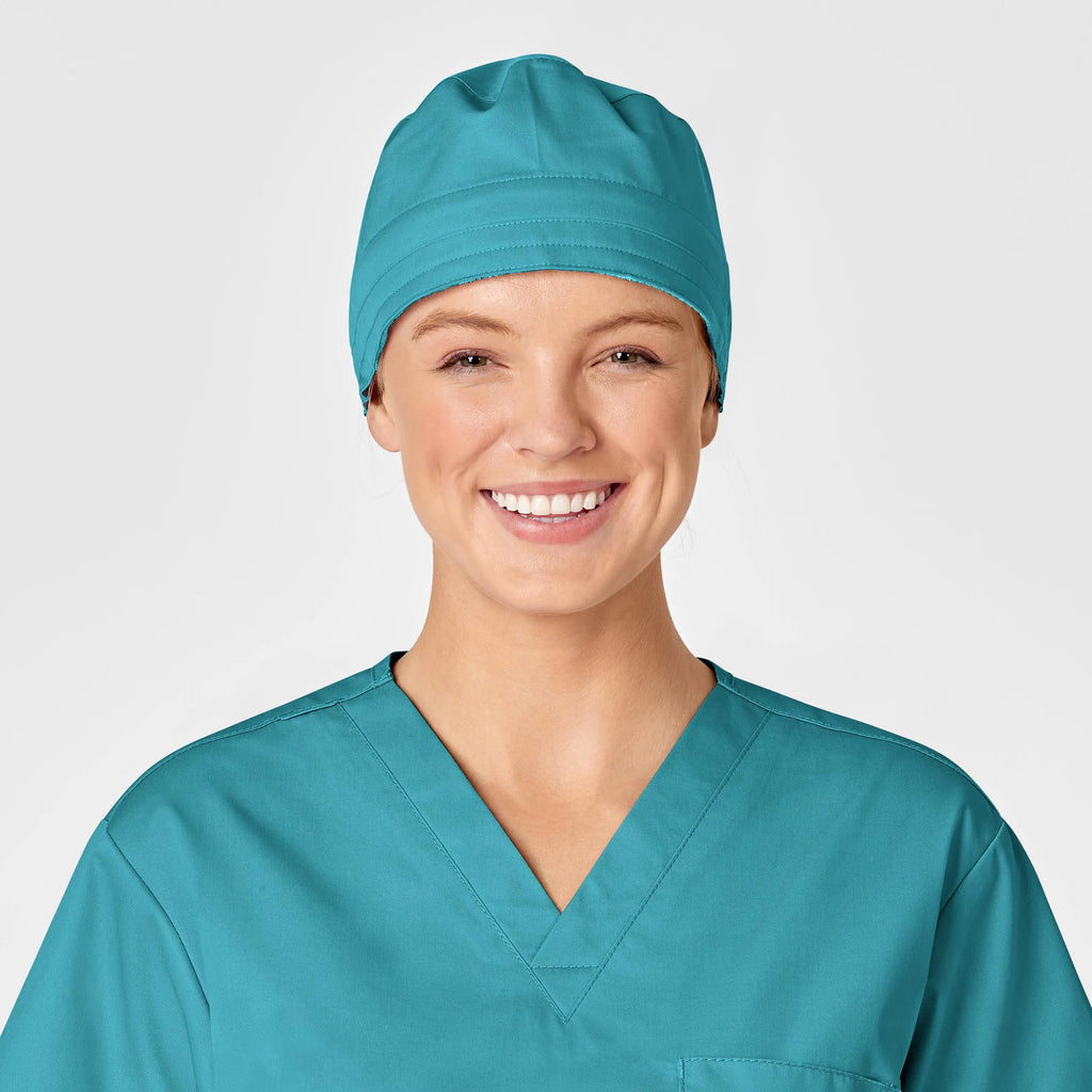 Wink Scrubs Unisex Tie Back Scrub Cap Teal | scrub-supply.com