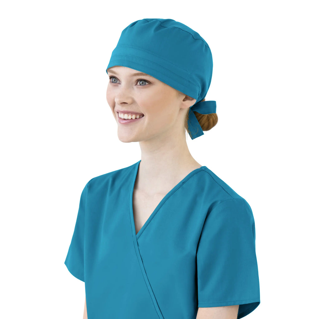 Wink Scrubs Unisex Tie Back Scrub Cap Teal | scrub-supply.com