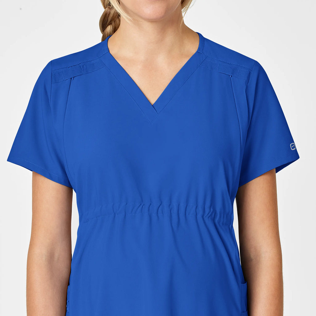 Wink Scrubs Maternity V-Neck Scrub Top Royal Blue | scrub-supply.com