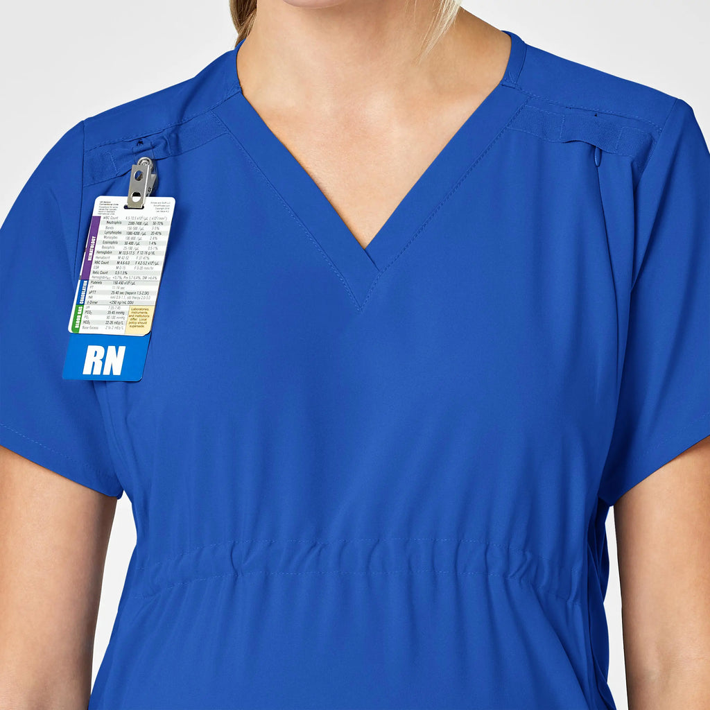 Wink Scrubs Maternity V-Neck Scrub Top Royal Blue | scrub-supply.com