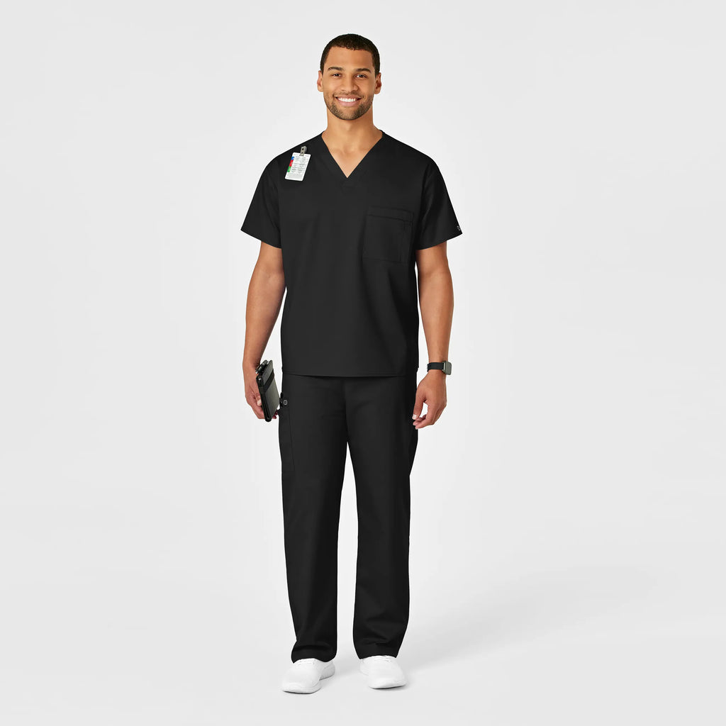 Wink Scrubs Unisex Drawstring Cargo Scrub Pant Black | scrub-supply.com