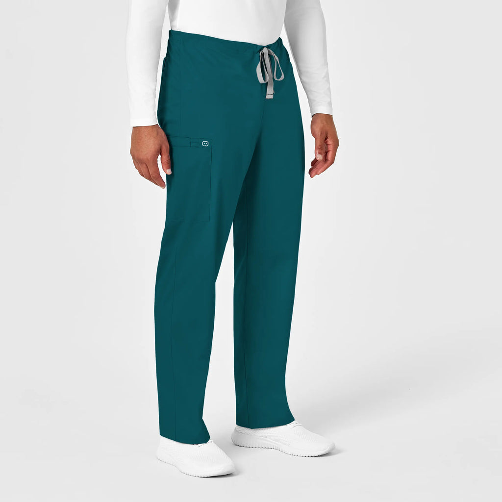 Wink Scrubs Unisex Drawstring Cargo Scrub Pant Caribbean Blue | scrub-supply.com