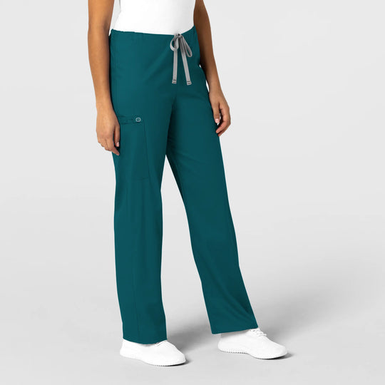 Wink Scrubs Unisex Drawstring Cargo Scrub Pant Caribbean Blue | scrub-supply.com
