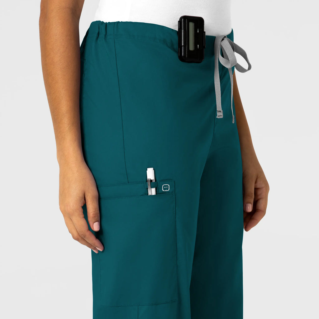 Wink Scrubs Unisex Drawstring Cargo Scrub Pant Caribbean Blue | scrub-supply.com