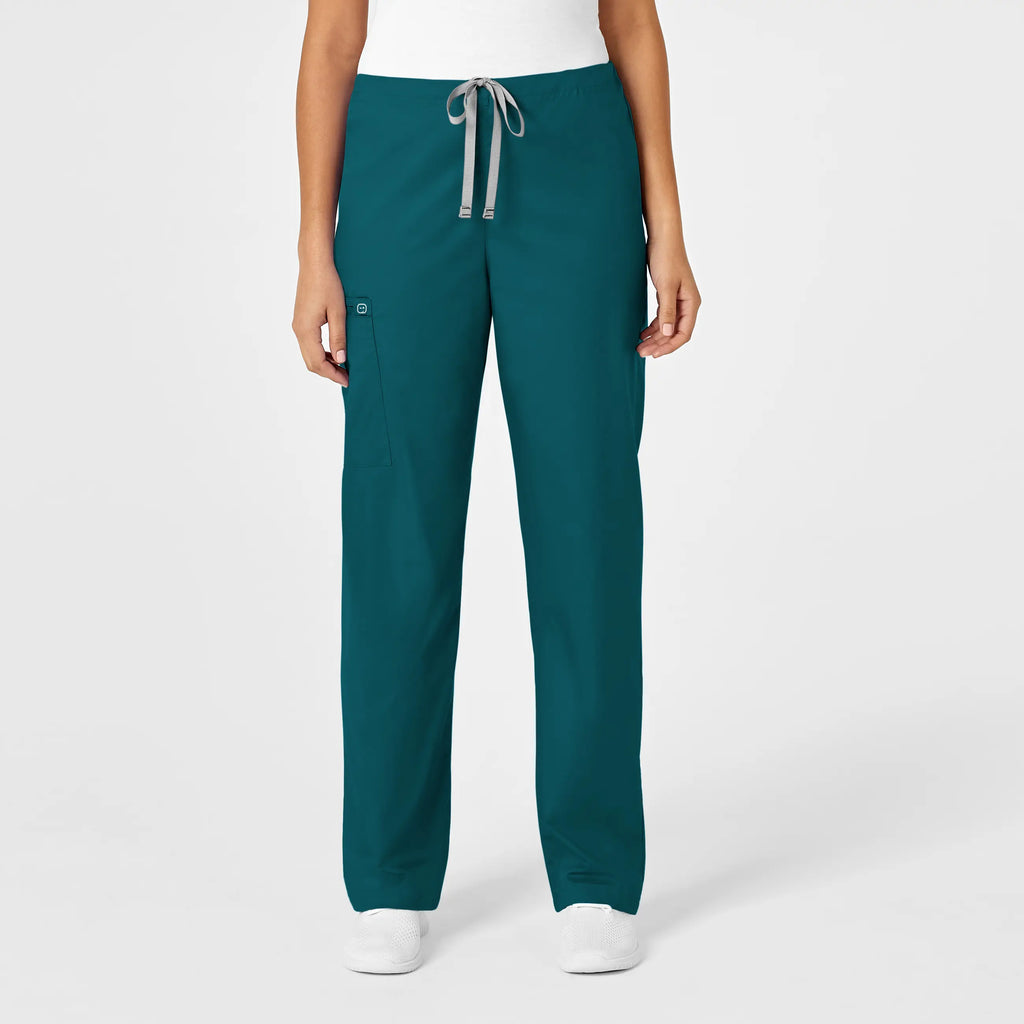 Wink Scrubs Unisex Drawstring Cargo Scrub Pant Caribbean Blue | scrub-supply.com