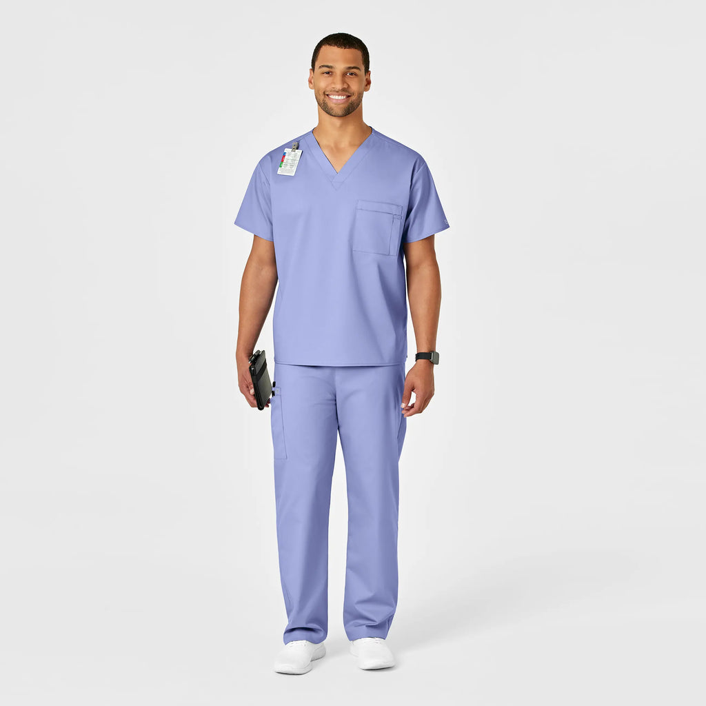 Wink Scrubs Unisex Drawstring Cargo Scrub Pant Ceil Blue | scrub-supply.com