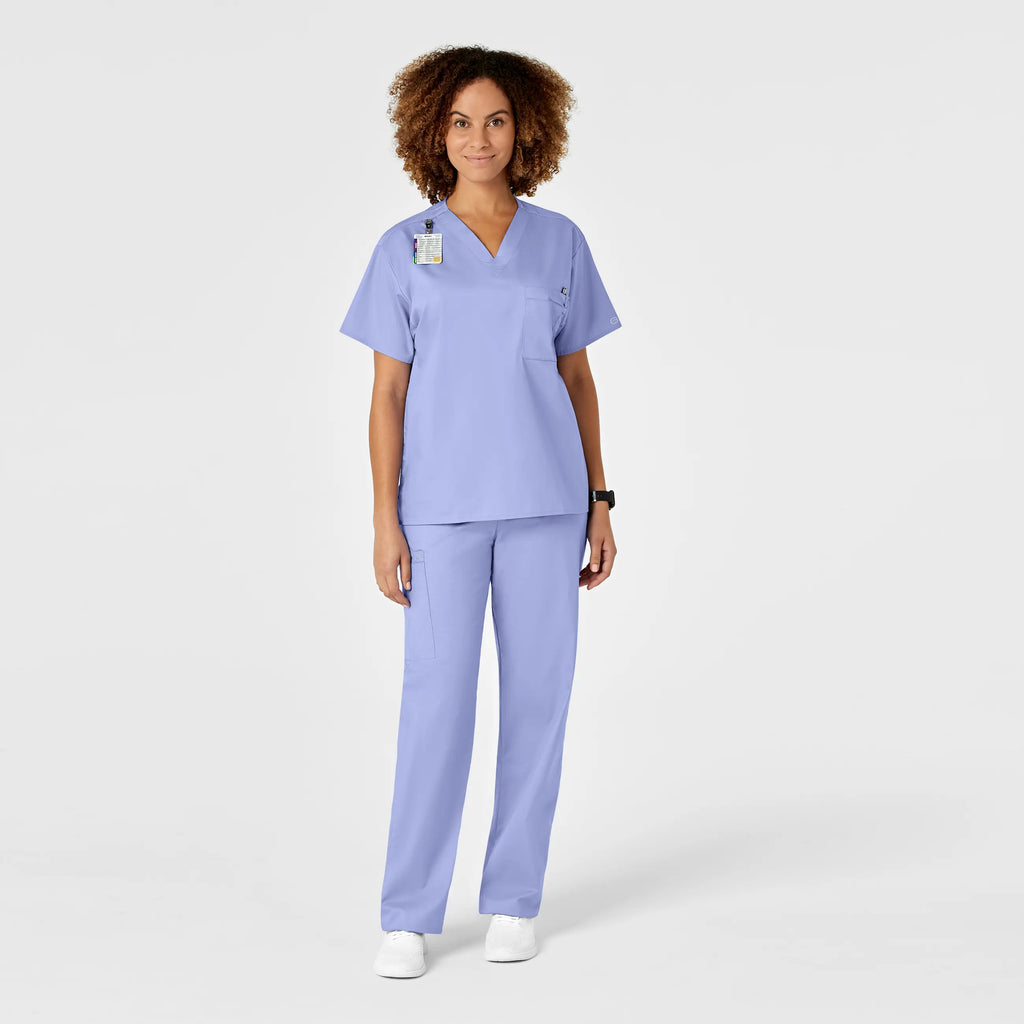 Wink Scrubs Unisex Drawstring Cargo Scrub Pant Ceil Blue | scrub-supply.com