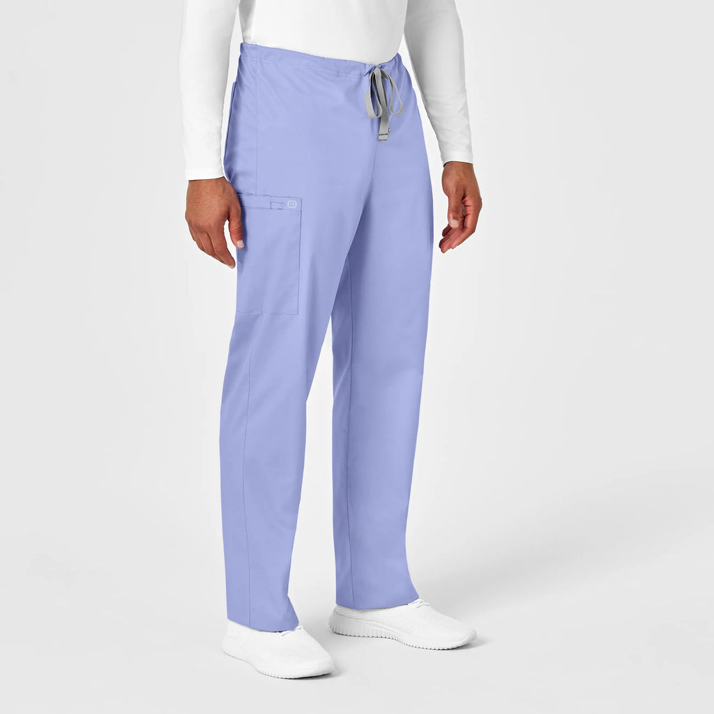 Wink Scrubs Unisex Drawstring Cargo Scrub Pant Ceil Blue | scrub-supply.com