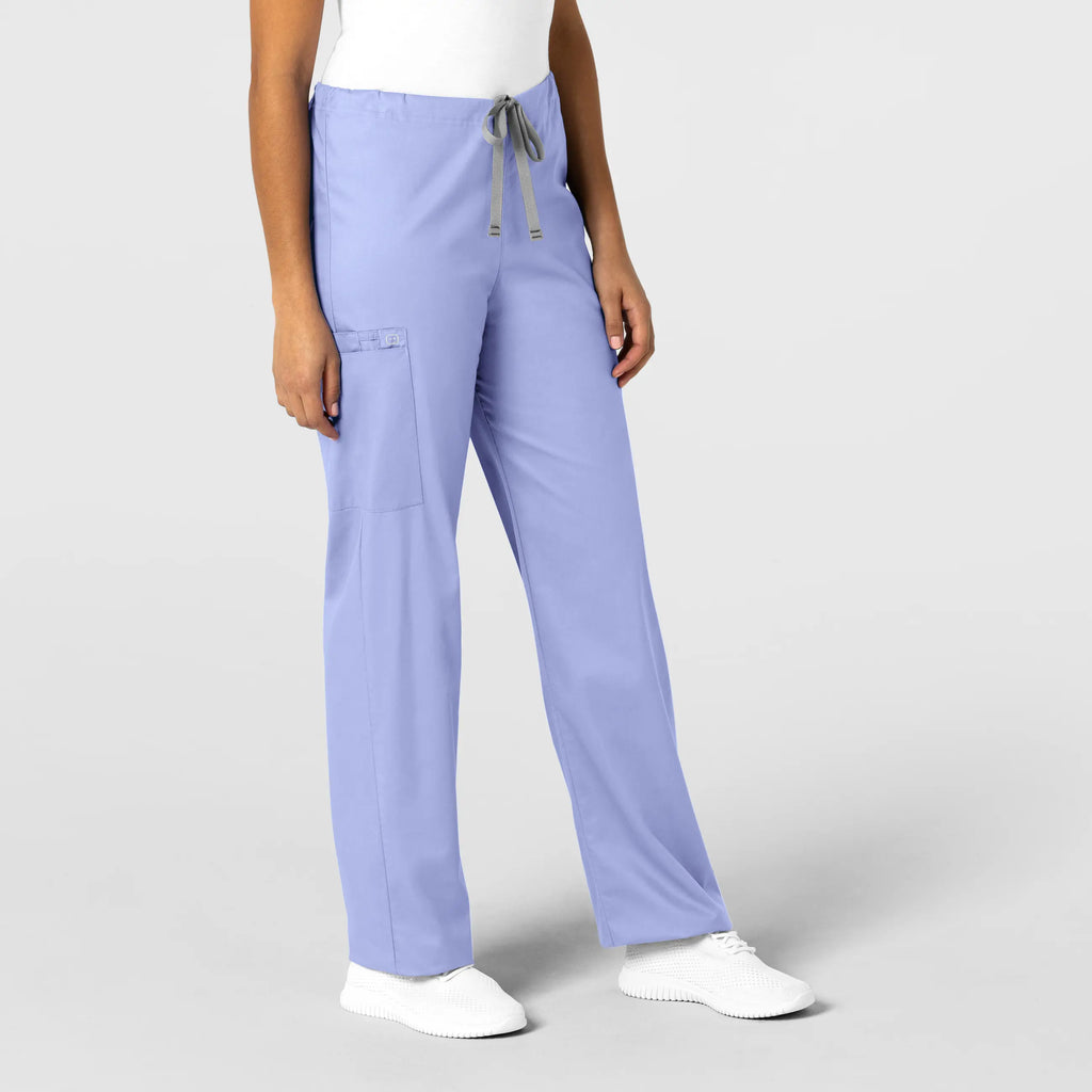 Wink Scrubs Unisex Drawstring Cargo Scrub Pant Ceil Blue | scrub-supply.com