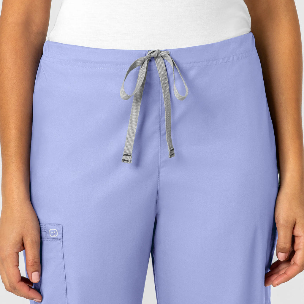 Wink Scrubs Unisex Drawstring Cargo Scrub Pant Ceil Blue | scrub-supply.com