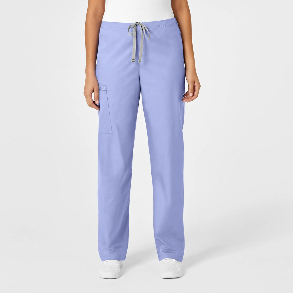 Wink Scrubs Unisex Drawstring Cargo Scrub Pant Ceil Blue | scrub-supply.com