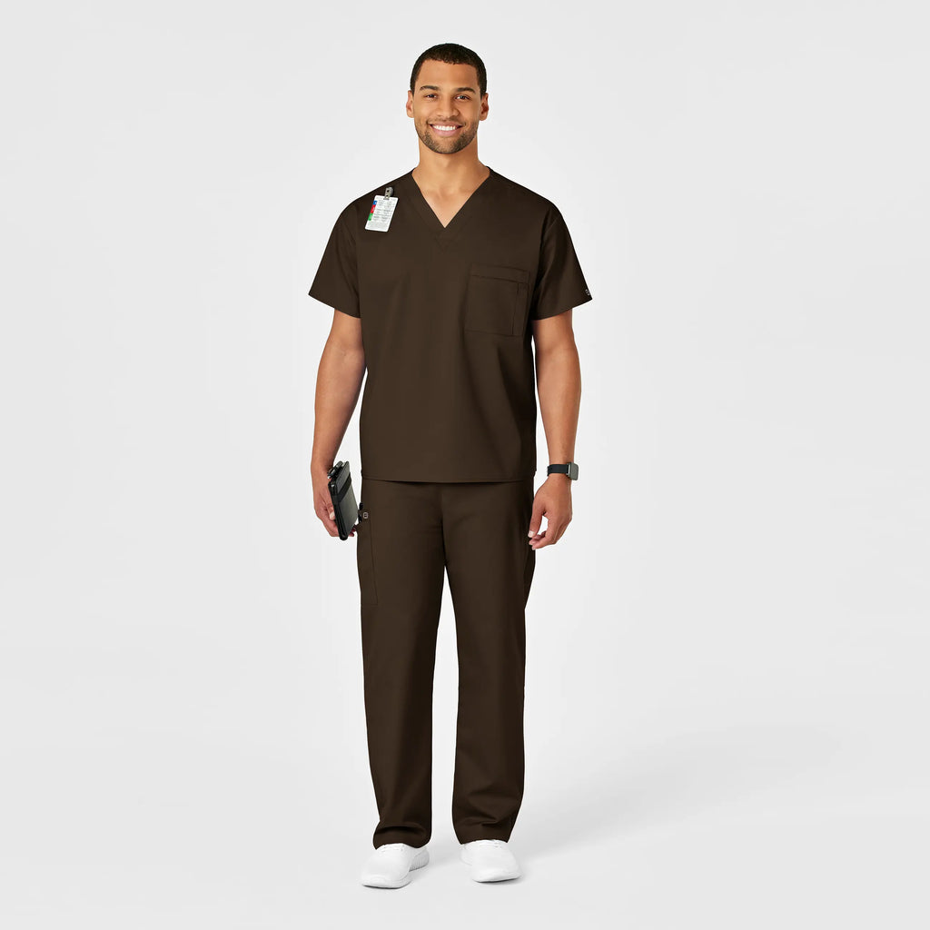 Wink Scrubs Unisex Drawstring Cargo Scrub Pant Chocolate | scrub-supply.com