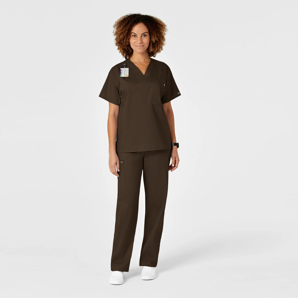 Wink Scrubs Unisex Drawstring Cargo Scrub Pant Chocolate | scrub-supply.com