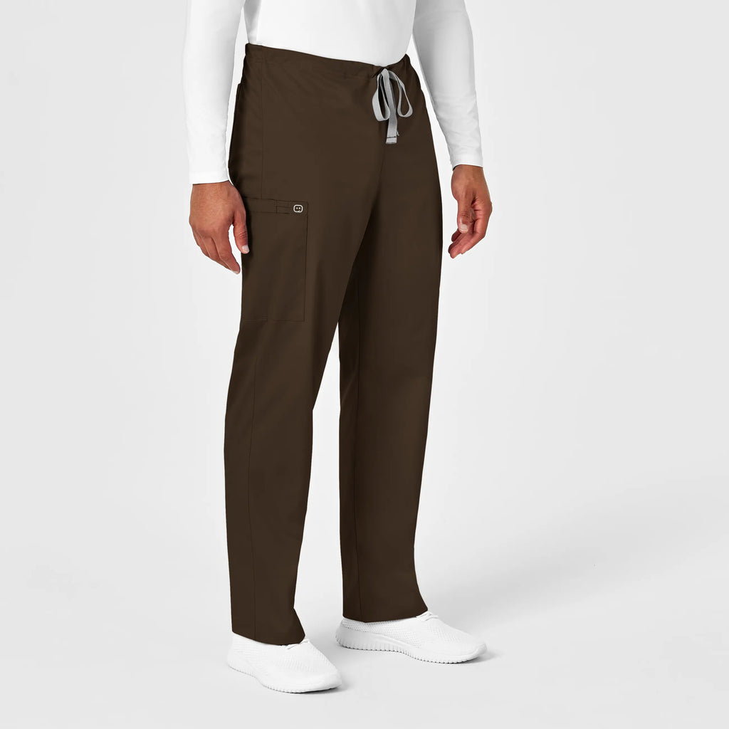 Wink Scrubs Unisex Drawstring Cargo Scrub Pant Chocolate | scrub-supply.com