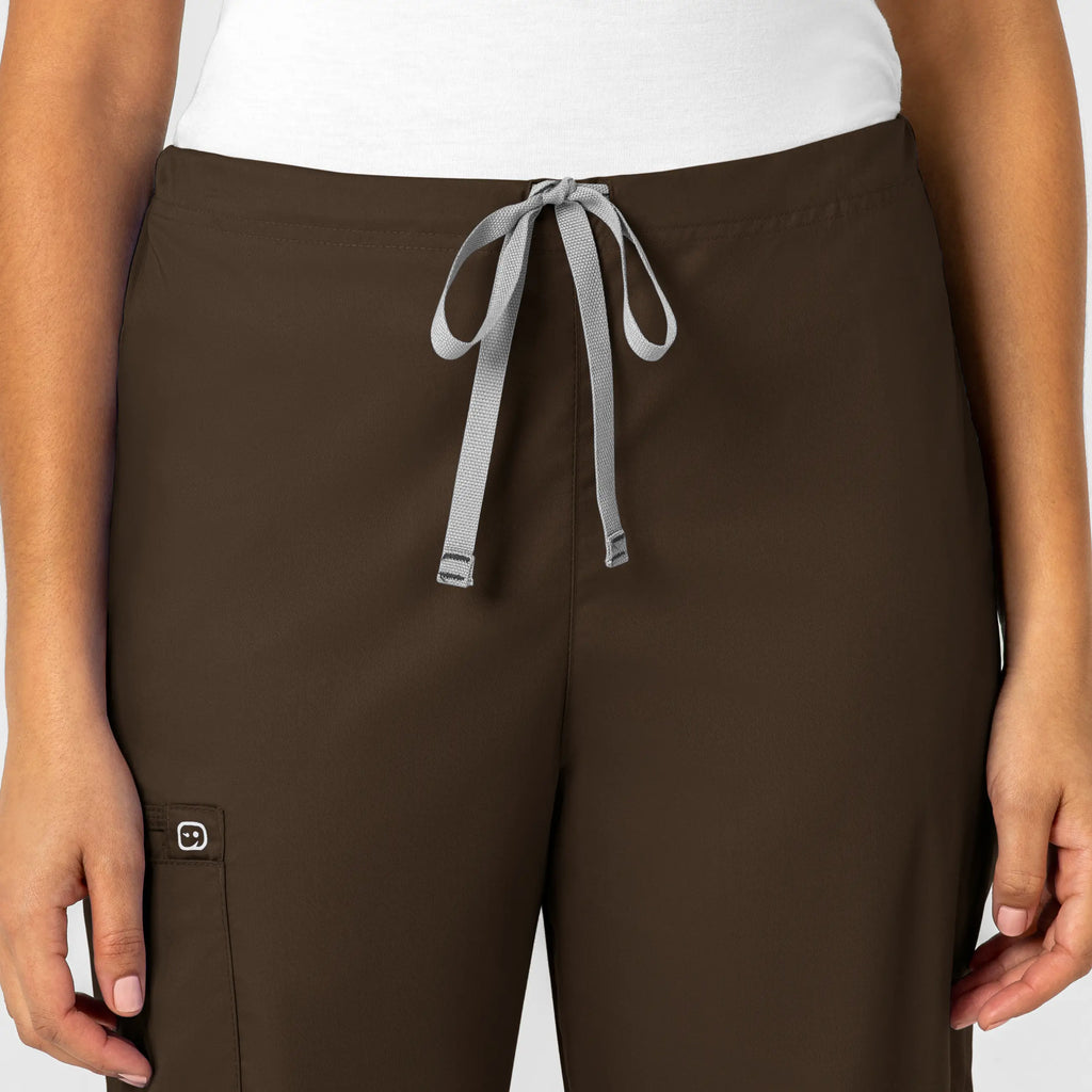 Wink Scrubs Unisex Drawstring Cargo Scrub Pant Chocolate | scrub-supply.com