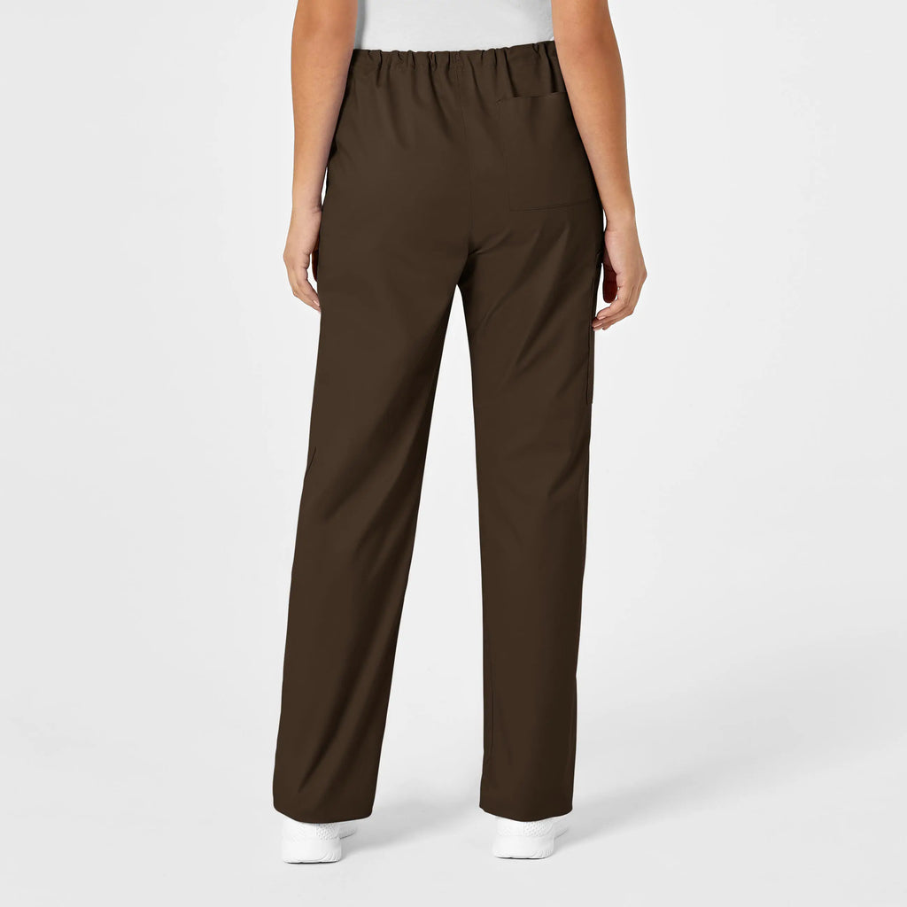 Wink Scrubs Unisex Drawstring Cargo Scrub Pant Chocolate | scrub-supply.com