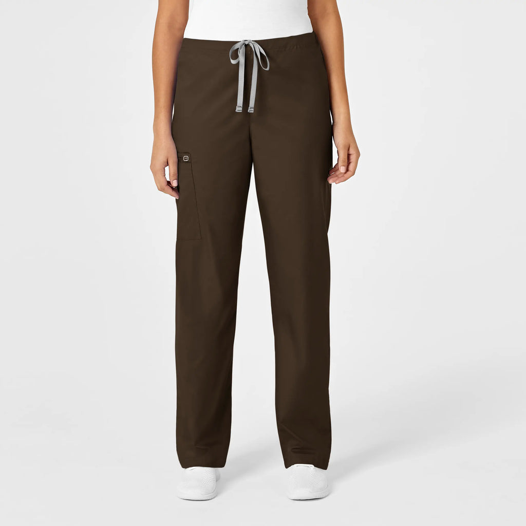 Wink Scrubs Unisex Drawstring Cargo Scrub Pant Chocolate | scrub-supply.com