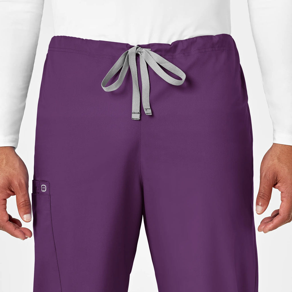 Wink Scrubs Unisex Drawstring Cargo Scrub Pant Eggplant | scrub-supply.com