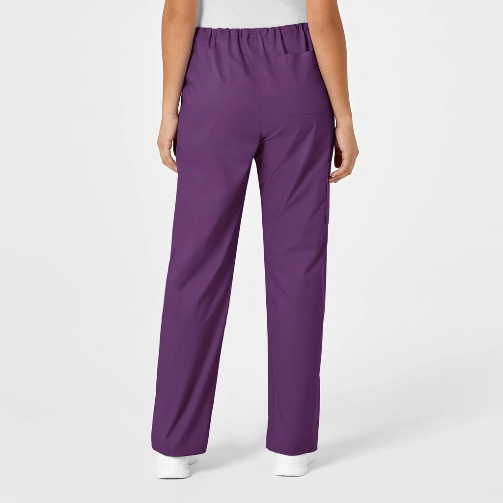 Wink Scrubs Unisex Drawstring Cargo Scrub Pant Eggplant | scrub-supply.com