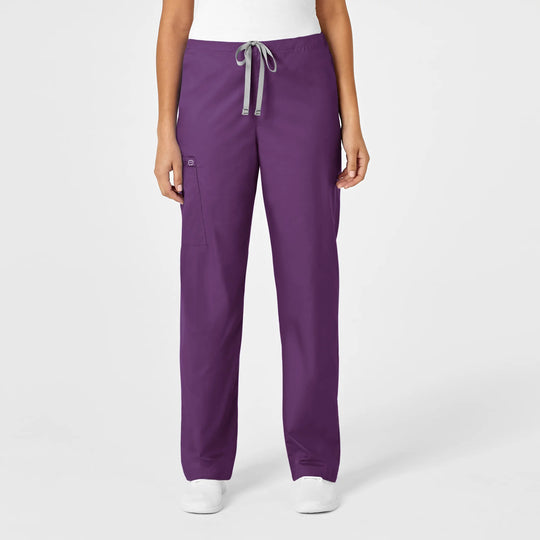Wink Scrubs Unisex Drawstring Cargo Scrub Pant Eggplant | scrub-supply.com