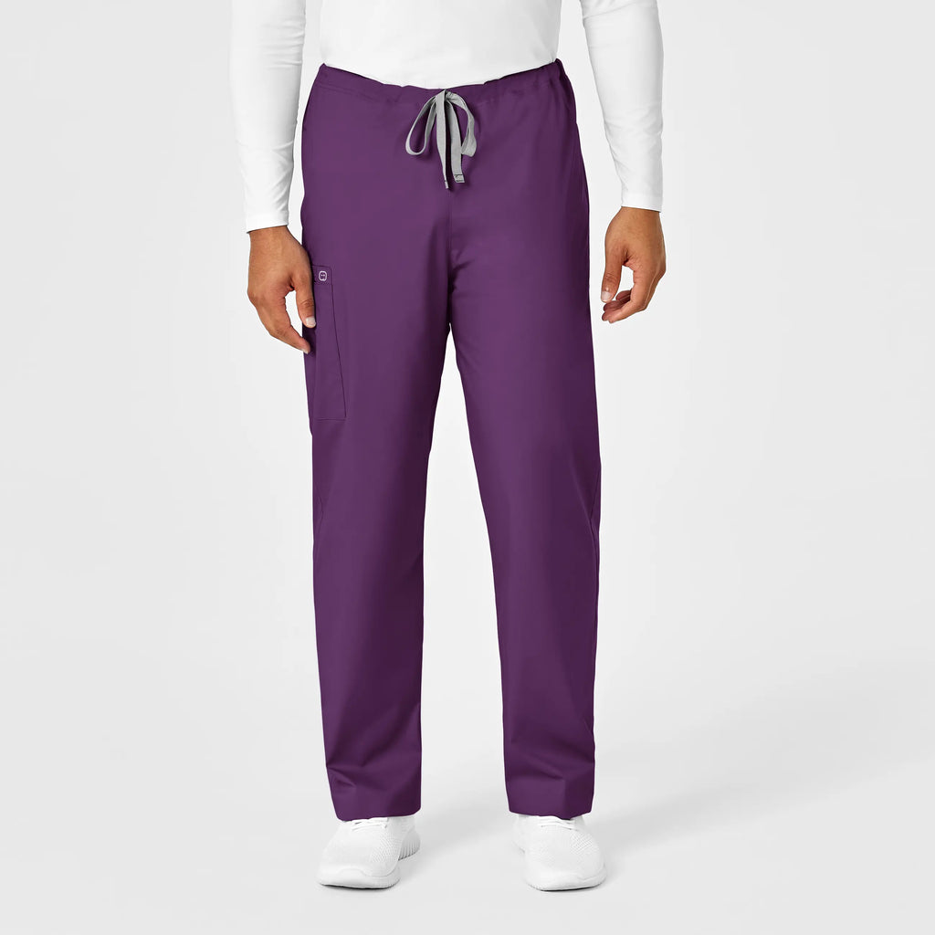 Wink Scrubs Unisex Drawstring Cargo Scrub Pant Eggplant | scrub-supply.com