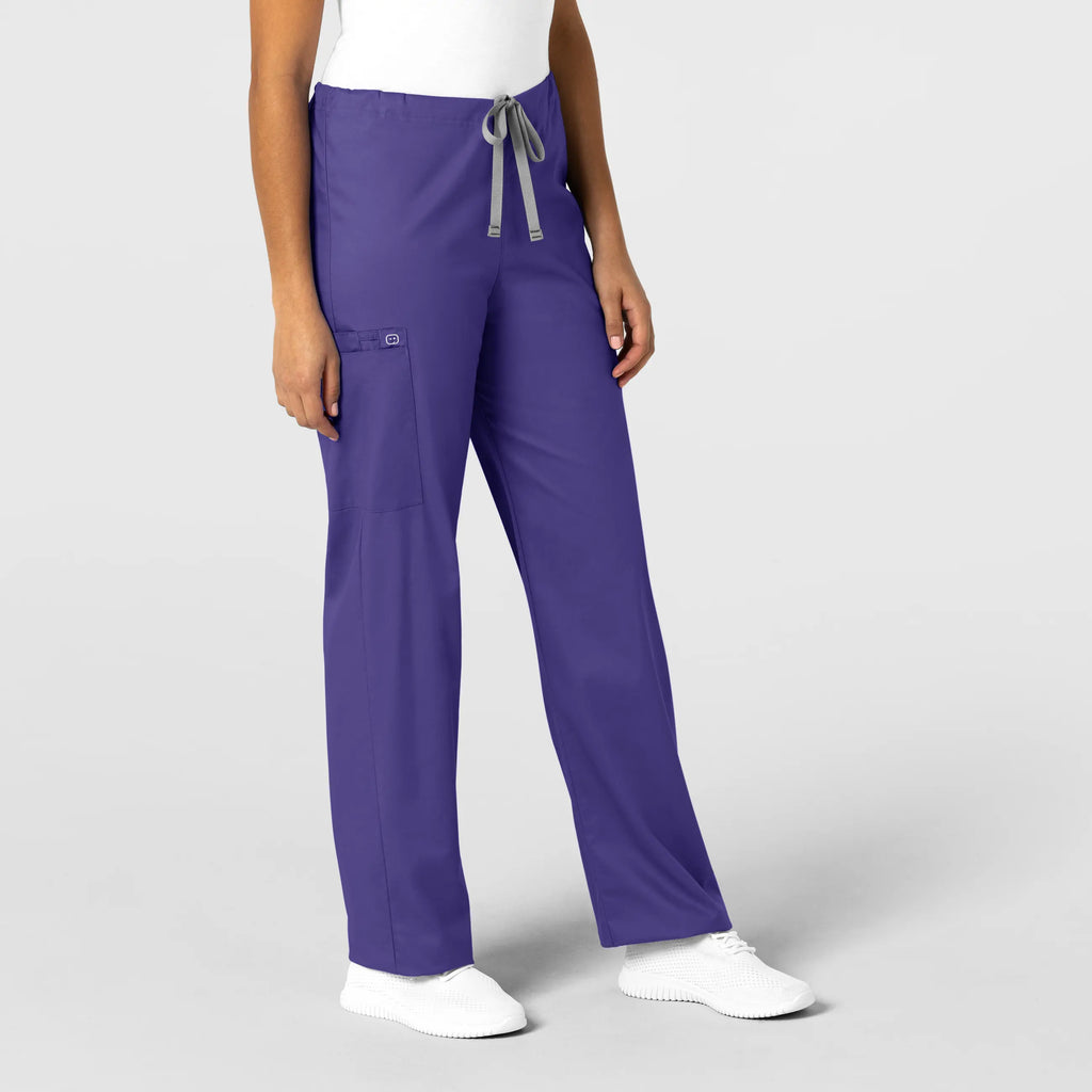 Wink Scrubs Unisex Drawstring Cargo Scrub Pant Grape | scrub-supply.com