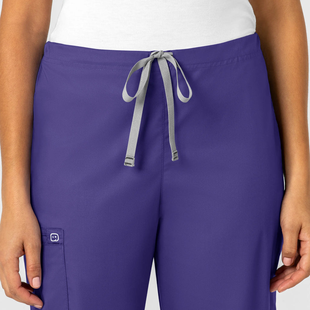 Wink Scrubs Unisex Drawstring Cargo Scrub Pant Grape | scrub-supply.com