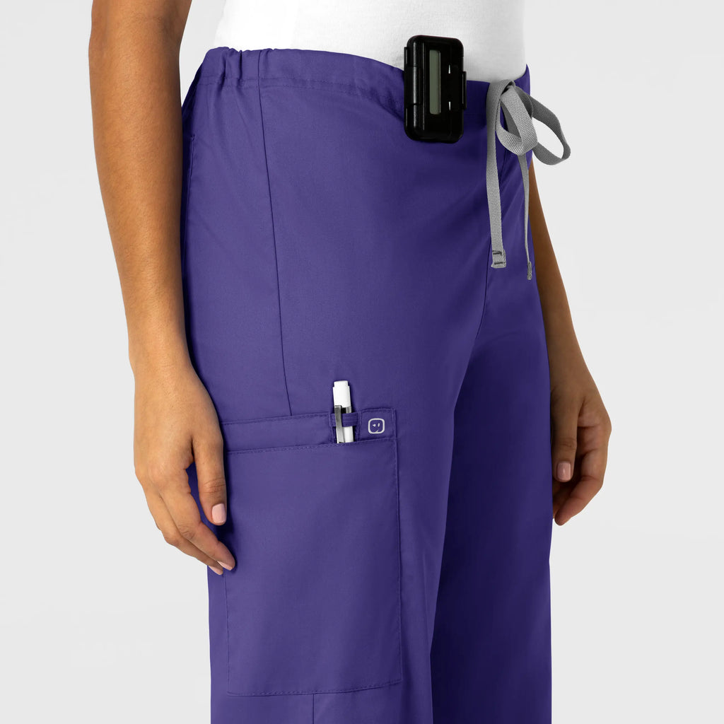 Wink Scrubs Unisex Drawstring Cargo Scrub Pant Grape | scrub-supply.com