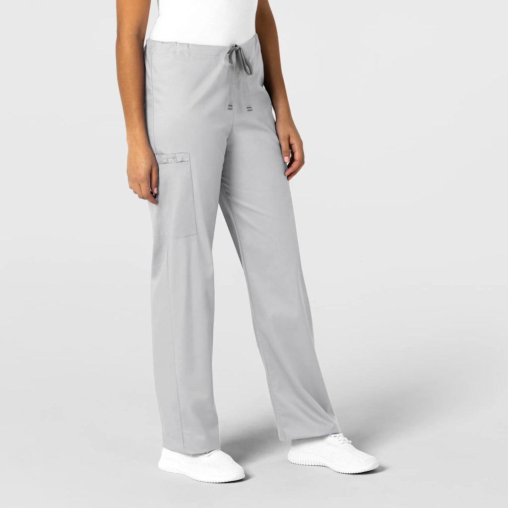 Wink Scrubs Unisex Drawstring Cargo Scrub Pant Grey | scrub-supply.com