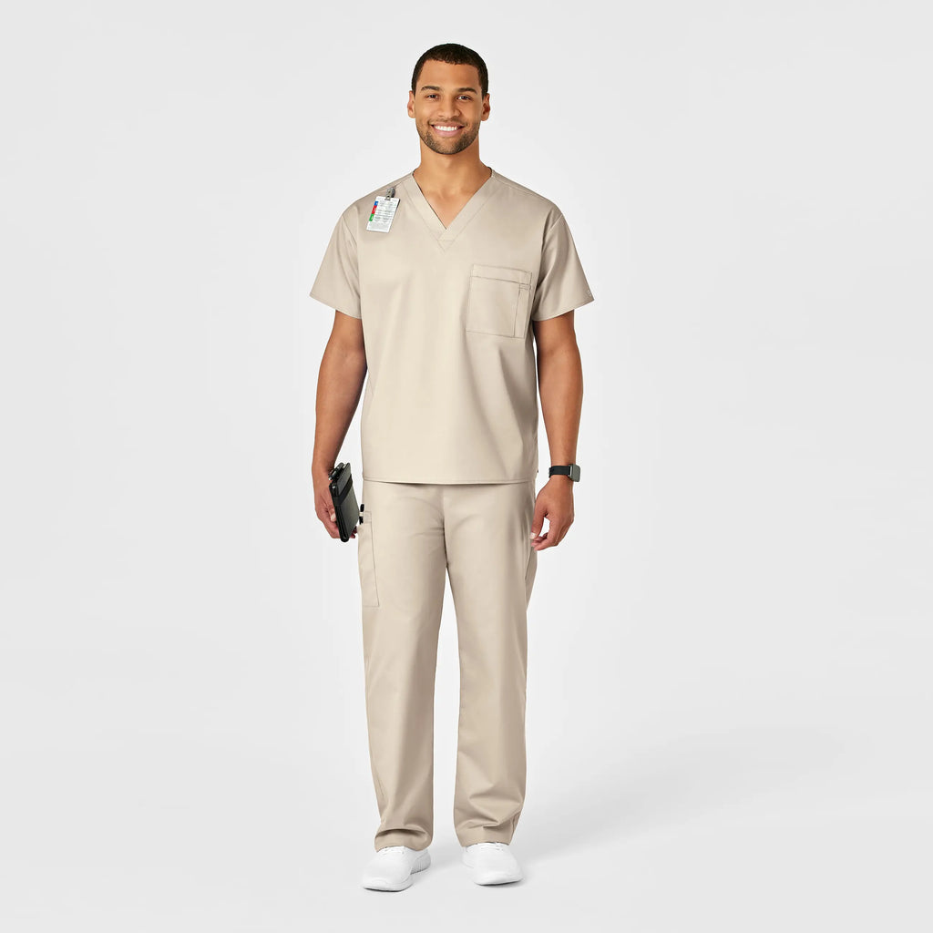 Wink Scrubs Unisex Drawstring Cargo Scrub Pant Khaki | scrub-supply.com