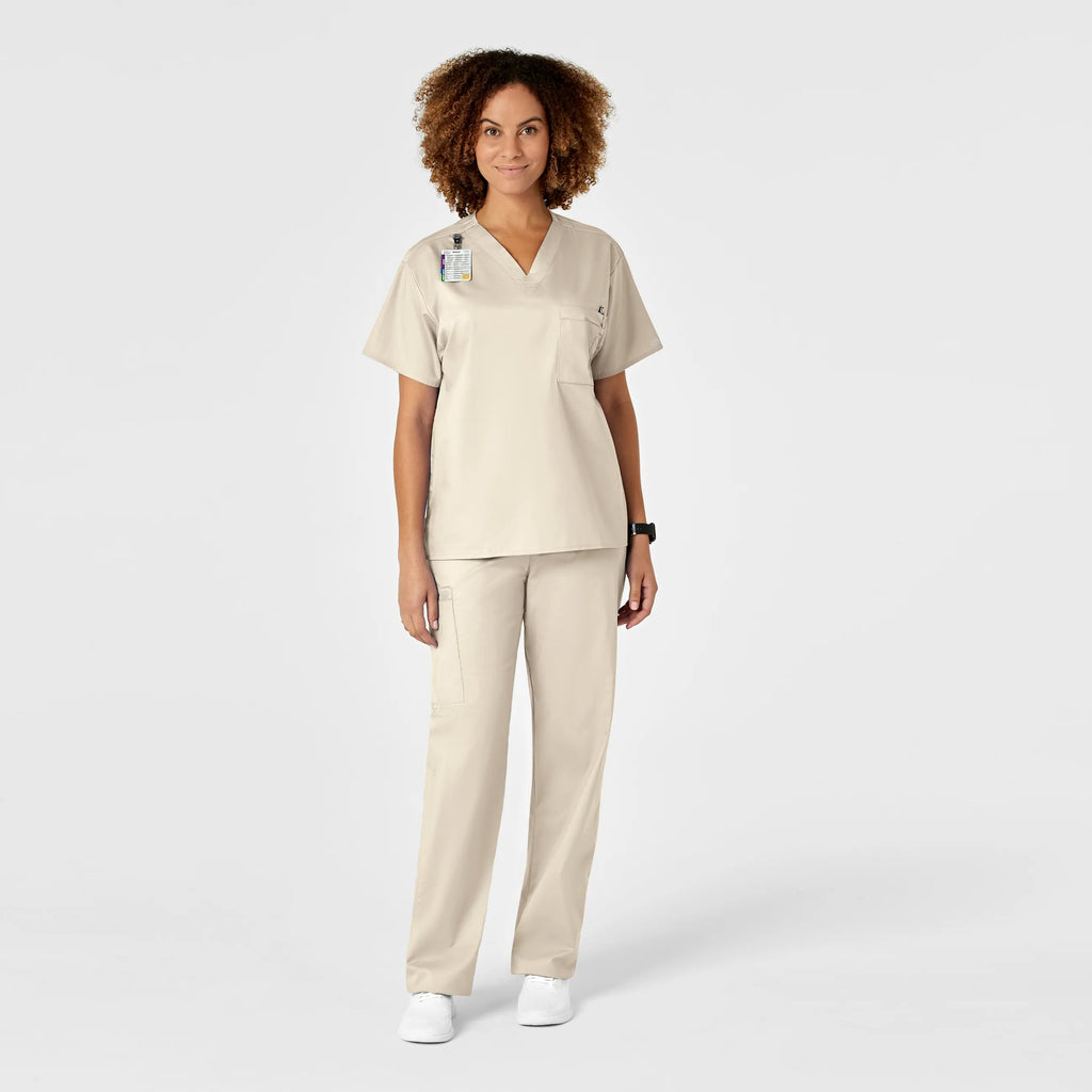 Wink Scrubs Unisex Drawstring Cargo Scrub Pant Khaki | scrub-supply.com