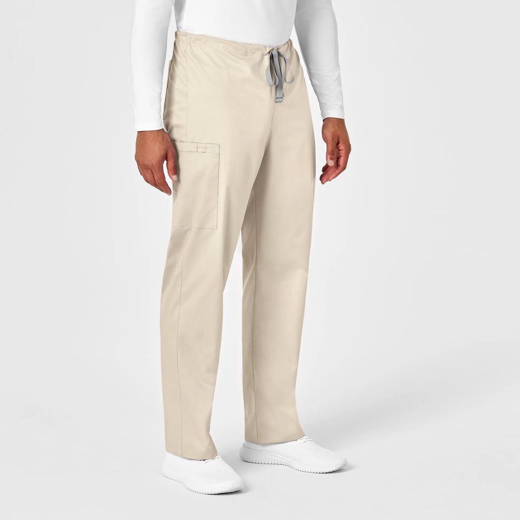 Wink Scrubs Unisex Drawstring Cargo Scrub Pant Khaki | scrub-supply.com