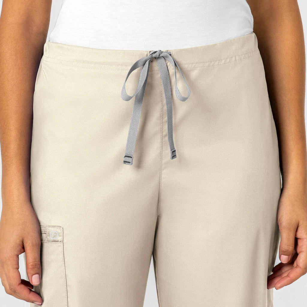 Wink Scrubs Unisex Drawstring Cargo Scrub Pant Khaki | scrub-supply.com